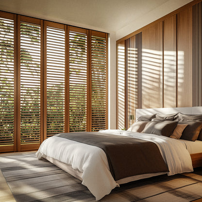 PVC Plantation Shutters (Wooden Colour)