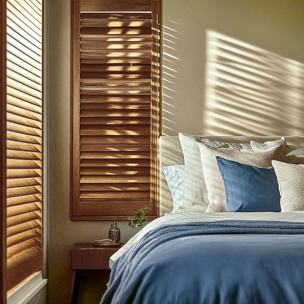 Basswood Plantation Shutters (Wooden Colour)