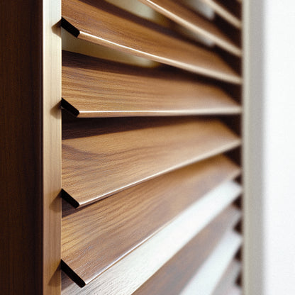 Basswood Plantation Shutters (Wooden Colour)